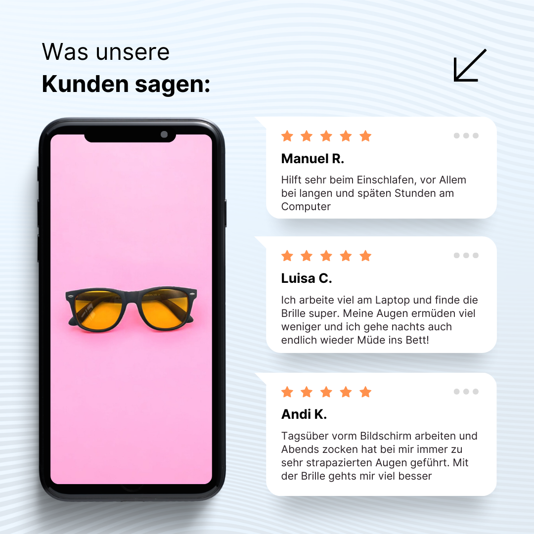 Vampino - Blaulichtfilter Brille